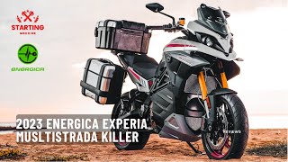 2023 Energica Experia  First Adventure Electric Motorcycle [upl. by Kernan233]