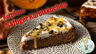 Kürbiskuchen in der runden Stoneware oder Springform mit dem Thermomix [upl. by Howzell]