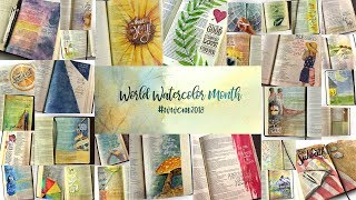 31 Watercolored Bible Journal Pages [upl. by Flosser]