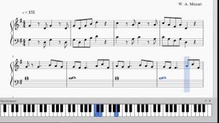 Mozart  Eine Kleine Nachtmusik  Piano Arr for beginners  Free PDF Sheet [upl. by Eniahpets288]