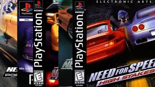 Need for Speed Introdução NFS 1 2 3 4 e 5 PSX [upl. by Pius]