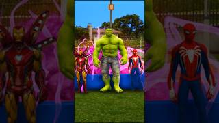 Hulk Ironman nai Spiderman ko fasa diya 🤯🤣 gta5 shorts viralvideo [upl. by Carlota]