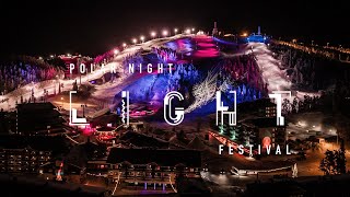 Polar Night Light Festival in Ruka Ski Resort [upl. by Eicirtap]