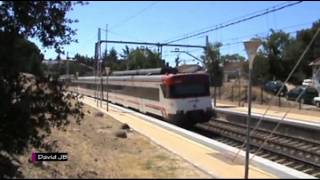 Estación de tren Galapagar la Navata Cercanías Madrid lineas C3 C8 y C10  30 Julio 2010 [upl. by Attelra821]