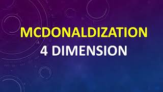 McDonaldization and it Dimension by George Ritzer [upl. by Sheree]