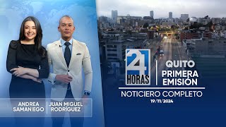 Noticiero de Quito Primera Emisión 191124 [upl. by Pournaras]