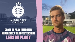 CLOSE OF PLAY INTERVIEW  LEUS DU PLOOY GLOUCS [upl. by Eivad]