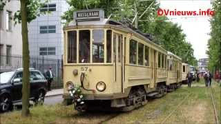 HTM 150 Jaar Tramoptocht en onthulling nieuwe tram de Avenio [upl. by Woodall]