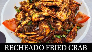 RECHEADO FRIED CRAB  GOAN RECHEADO CRAB SPICY RECHEADO SEAFOOD RECIPE  GOAN RECIPES BY NATASHA [upl. by Elletnuahc]