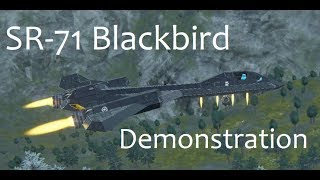 Space Engineers  SR71 Blackbird Demonstration [upl. by Ayanat]