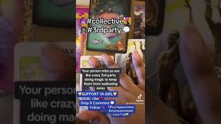 🔮collective👩‍❤️‍👨🧟‍♀️3rdparty 💭yo person miss ya ass like crazy 3rd party doing magictarot [upl. by Neros]