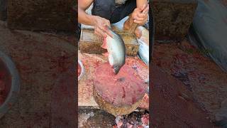 Nice Day In Biggest Street Pangas Fish Cutting Skills 😱😳 shorts [upl. by Atims]