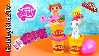 PLAYDOH My Little Pony Pop Surprise Toys HobbyKidsTV [upl. by Dahle]