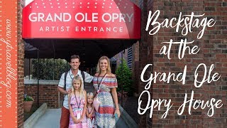 Backstage at the Grand Ole Opry House Nashville TN [upl. by Plantagenet]