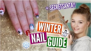 ULTIMATE WINTER NAILGUIDE  SecretSanta  Julia Beautx [upl. by Essyla517]