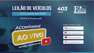 AO VIVO  Leilão Online de Veículos  Freitas Leiloeiro 22032024 [upl. by Sancho]