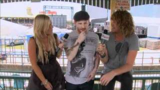 Corey Taylor  Stone Sour backstage at Soundwave 2011 on Hit List TV [upl. by Atiuqihs]