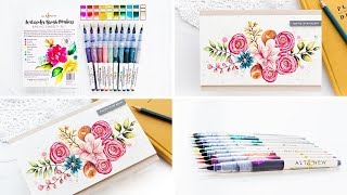 Altenew Watercolor Brush Markers [upl. by Idolah41]