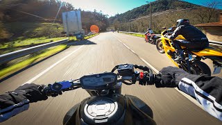 FUN RIDE with FRIENDS  YAMAHA MT07 CUSTOM EXHAUST 4K [upl. by Aihtennek]