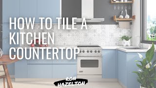 How to Tile a Kitchen Countertop [upl. by Nnov]