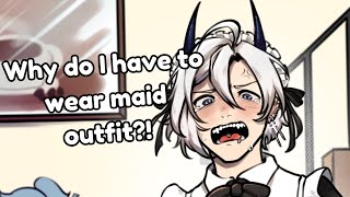 Boyfriend ASMR Your Demon Boyfriend Wears Maid Outfit for You [upl. by Walford]