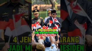 4 JENDERAL GARANG JADI MENTERI PRESIDEN PRABOWO SUBIANTO [upl. by Amaty]