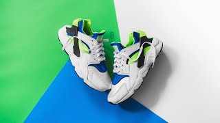 Nike Air Huarache quotScream Greenquot Review amp OnFeet [upl. by Alburga994]