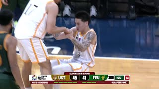 Kyle Paranada GROWLING ENERGY for UST vs FEU  UAAP Season 87 Mens Basketball [upl. by Nrublim]