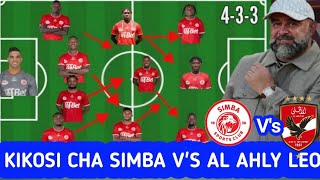 KIKOSI CHA SIMBA KINACHOANZA DHIDI YA AL AHLY LEO CHAMAONANA NGOMA CAF CHAMPIONS LEAGUE 202324 [upl. by Freud40]