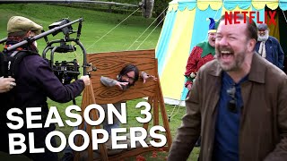 After Life Season 3 Outtakes amp Bloopers  Netflix [upl. by Kcirdot]