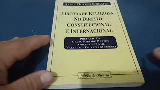 Apresentação do Livro Liberdade Religiosa no Direito Constitucional e Internacional [upl. by Fronia]