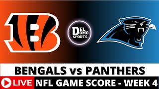 BENGALS VS PANTHERS  1ST HALF  Week 4 🏈 NFL Game Score PlaybyPlay [upl. by Fifine]