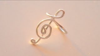 DIY Treble Clef Ring Sweetorials Audition [upl. by Martreb]