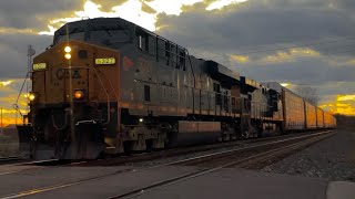 CSX M204 passes Ferree Road at MP 159 with very friendly crew and CSX 5327 WM sticker leading [upl. by Cohette]