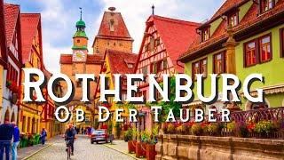 Rothenburg ob der Tauber Germany 🇩🇪  Most beautiful town in Germany in 4K HDR  4K walking tour [upl. by Eimak]