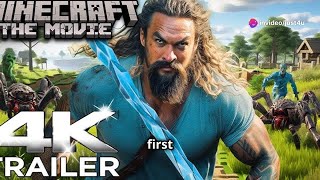 Minecraft Movie Trailer Jason Momoa Leads Epic Adventure [upl. by Jahdiel710]