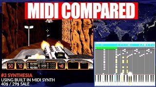 Duke Nukem 3D theme on 7 MIDI software players vs real Roland JV1010 compared [upl. by Notniuq]