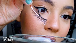 Easiest Ways To Apply False Lashes Without Glue [upl. by Sergu]