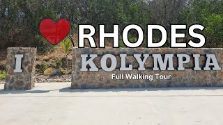 Kolympia  Kolymbia Rhodes Greece 2024 Full Walk Tour [upl. by Anil]