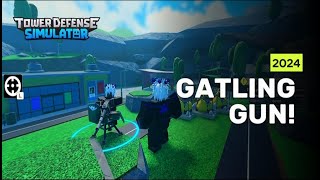 Gatling gun  Tower Defense Simulator [upl. by Scheer]