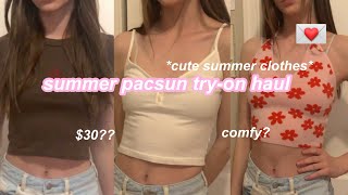 summer pacsun try on haul [upl. by Lali]