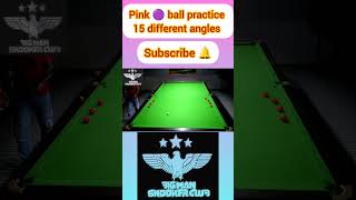 Snooker Practice  improve pink 🟣 ball 15 different angles pot ronnieosullivan 1million [upl. by Stefanac]