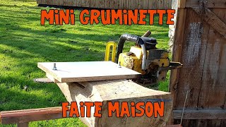 Gruminette Faite Maison  faire des planches a la tronçonneuse Chainsaw Mill [upl. by Kyle968]