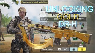 Unlocking The Gold Camo For The DRH Codm Gameplay [upl. by Yentirb]