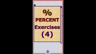 Percent Exercise 4 [upl. by Sacul]