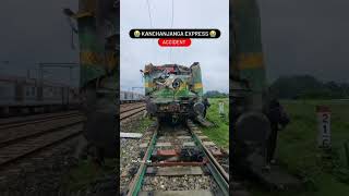 accident Kanchan express and goods train 😭😭😭😭😭 automobile video train [upl. by Humble116]