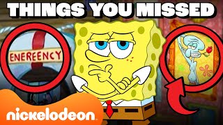 Every SpongeBob Thing You Missed For 80 MINUTES 🔍  Nicktoons [upl. by Ogawa]