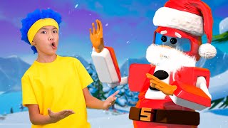 Robot Santas Christmas Gifts With Mini DB  D Billions Kids Songs [upl. by Ahcsim766]