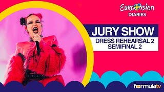 JURY SHOW de la Semi 2 con el ensayo de Nebulossa y Megara en Eurovisión 2024 [upl. by Kaye]