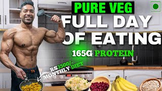 160g Protein In ₹3500 Monthly Vegetarian Diet  Low Budget Full Day Of Eating [upl. by Eiramac]